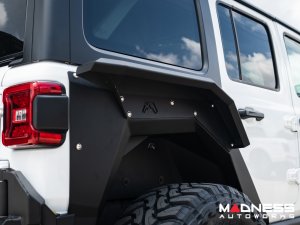 Jeep Wrangler JL Fender Flares - Fab Fours - Rear - Fender Liner For Base System - 4 Door Jeep Wrangler JL Fender Flares - Fab Fours - Rear - Fender Liner For Base System - 4 Door